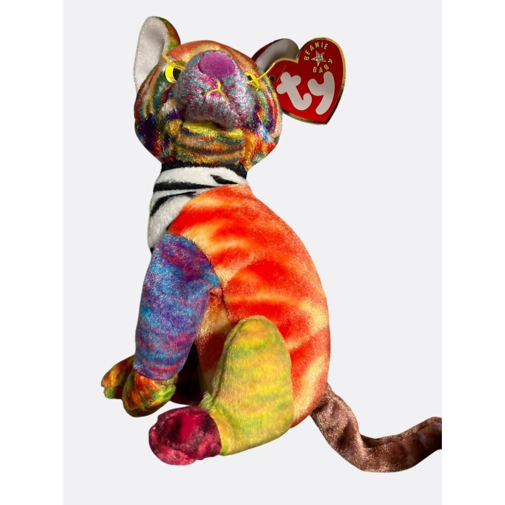 Ty Beanie Baby Kaleidoscope Tie-Dye Plush Cat Stuffed Animal 2000 Collectible 8 - Picture 3 of 13